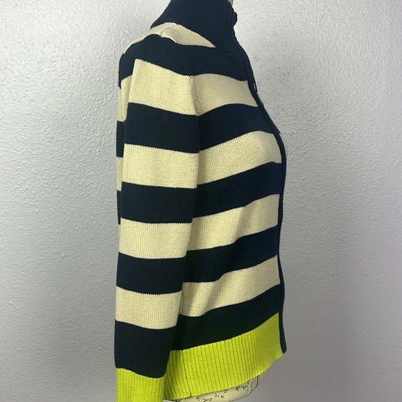 Stripe Zip Up Cardigan - Picture 2 of 5